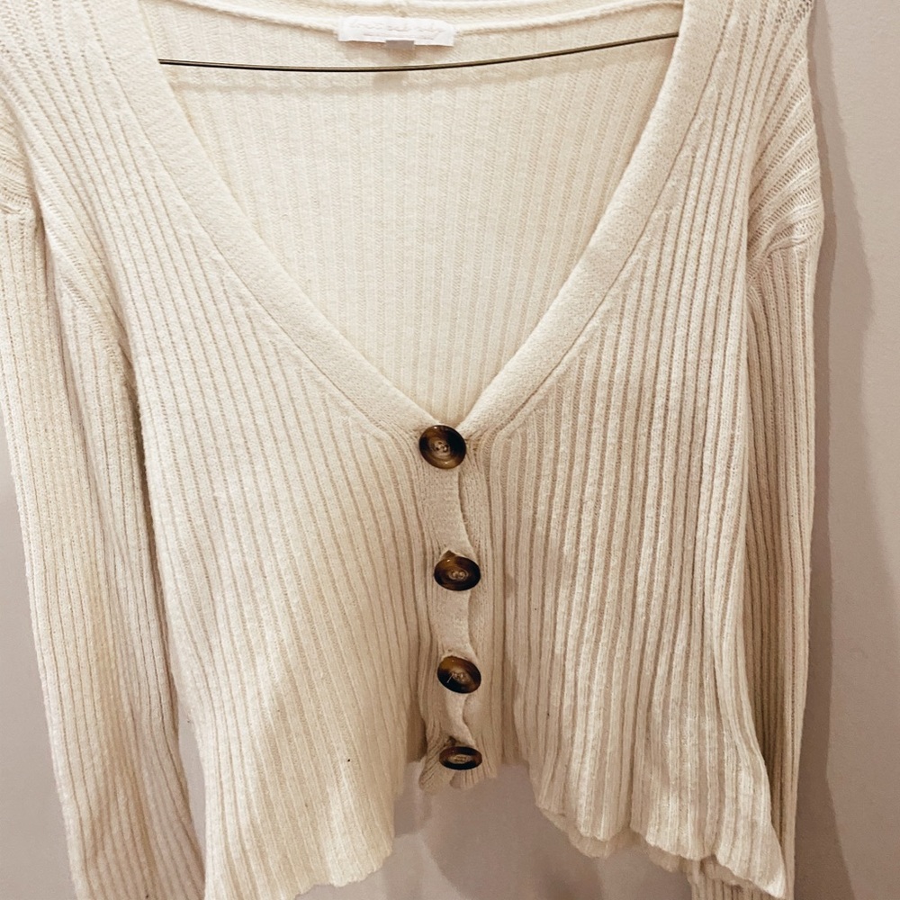 Cozy Cropped Sweater Cardigan